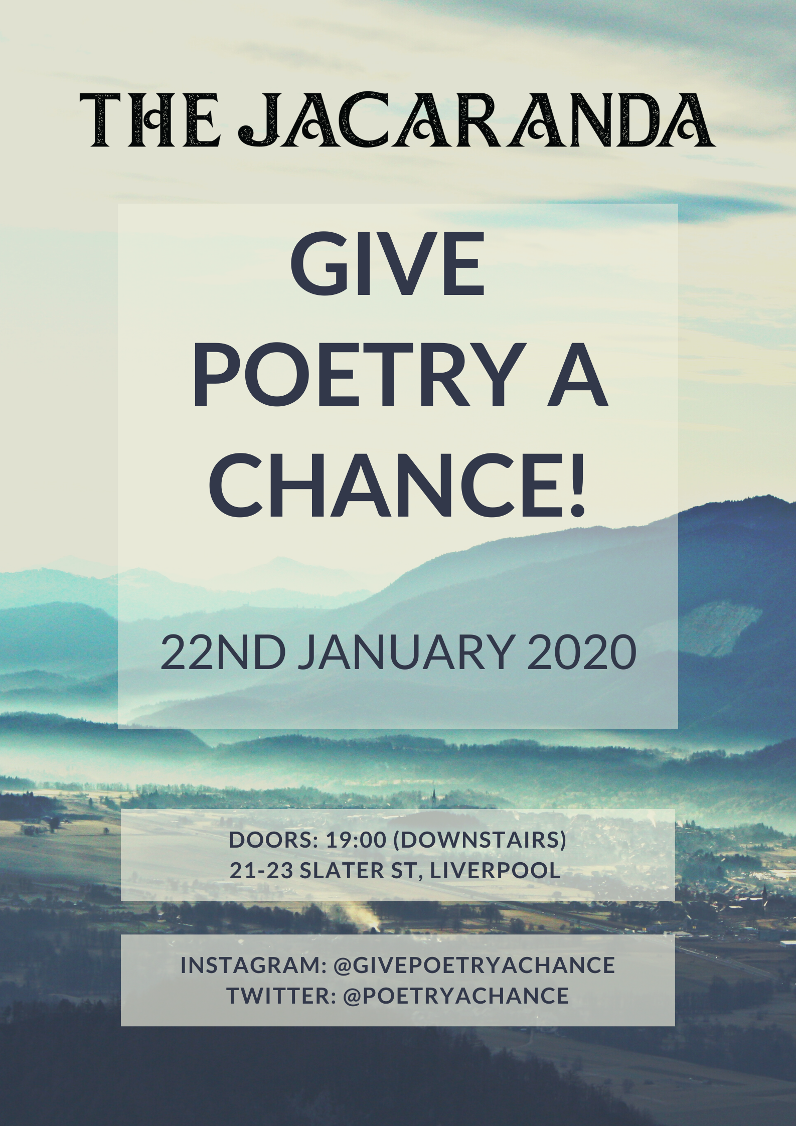Give Poetry A Chance - January 2020