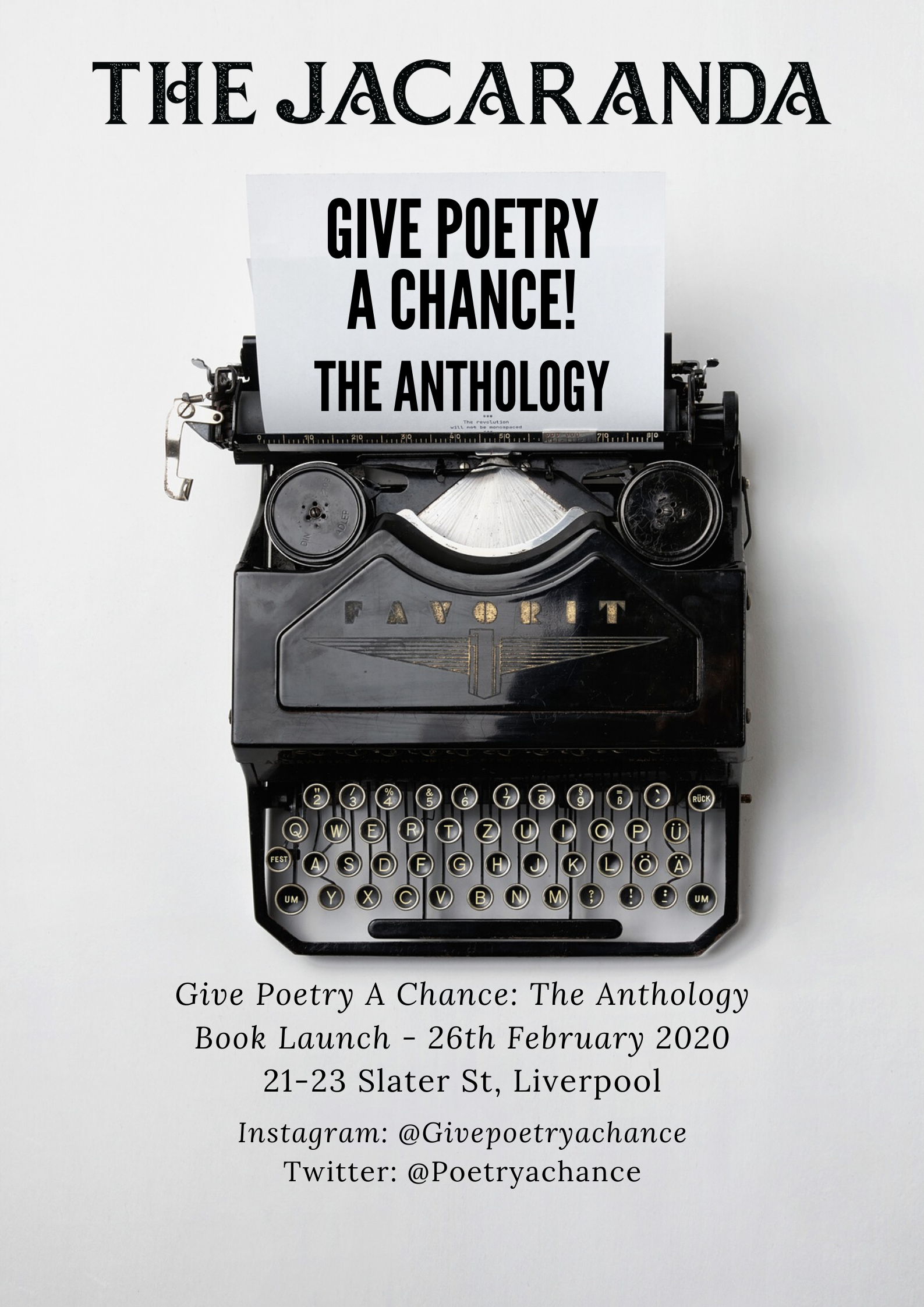 Give Poetry A Chance - February 2020