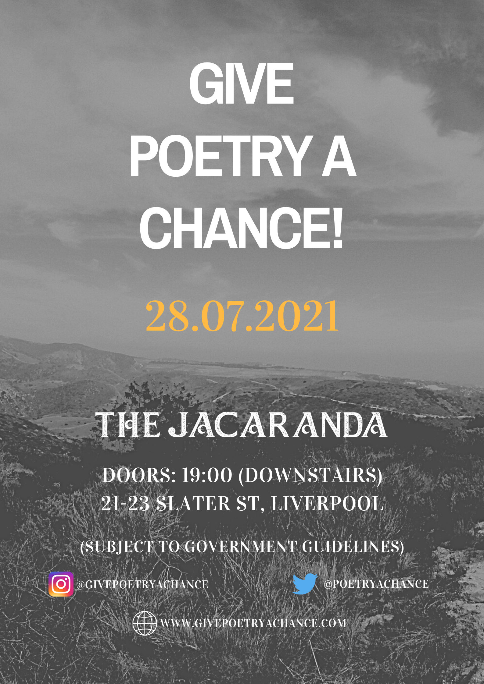 Give Poetry A Chance - July 2021
